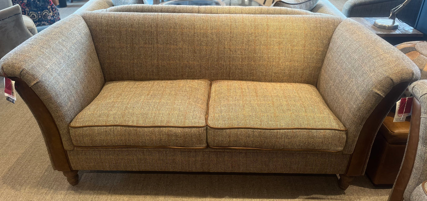 Granby 2 Seater Plain Back Sofa - HTW Leather seats - Fast Track