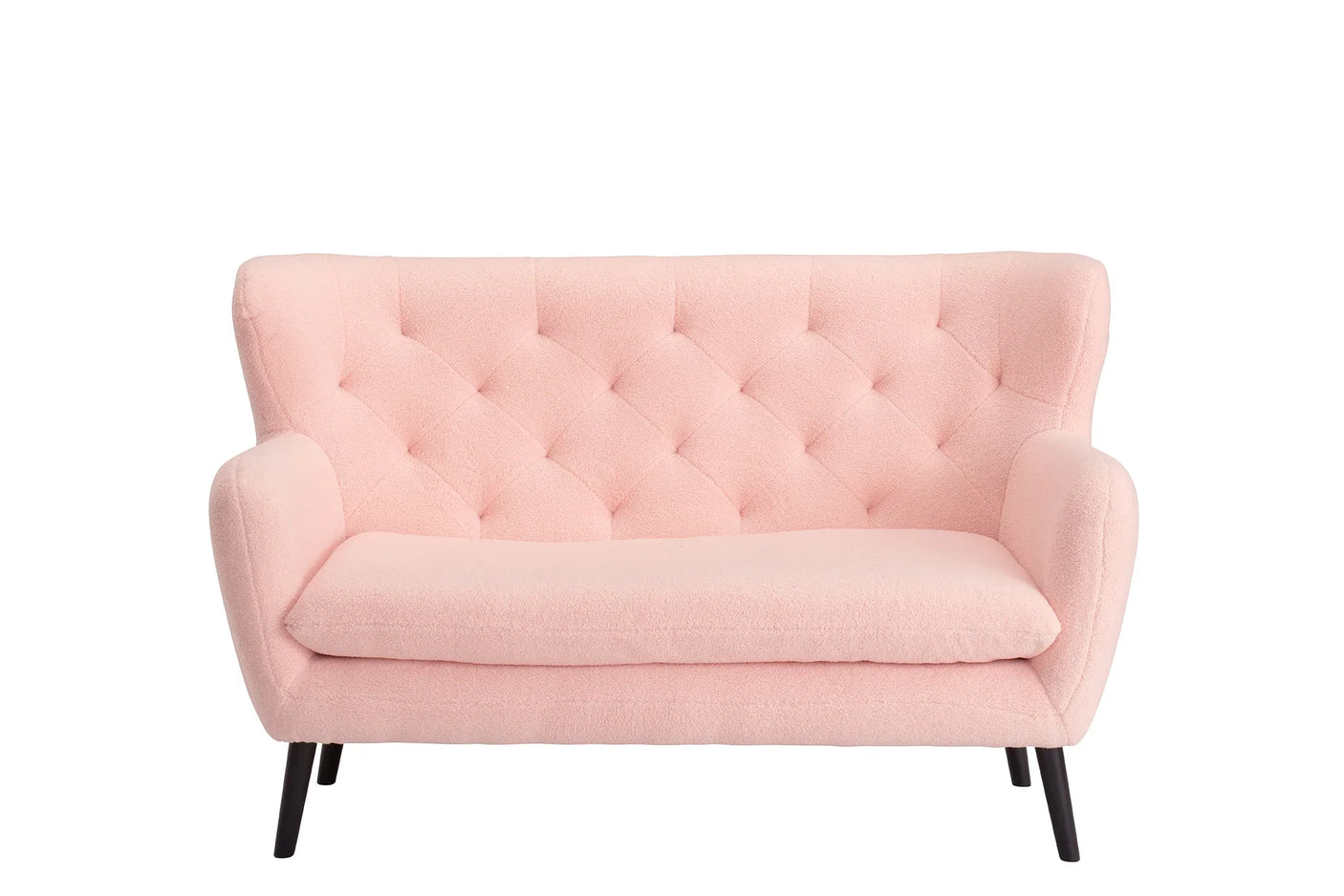Yak 2 Seater Sofa - Short Faux Sheepskin - Pink *special*
