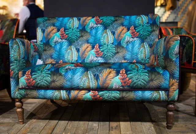 Howden 2 Seater Fast Track -(Tropical Leaf - Kingfisher) - Fast Track