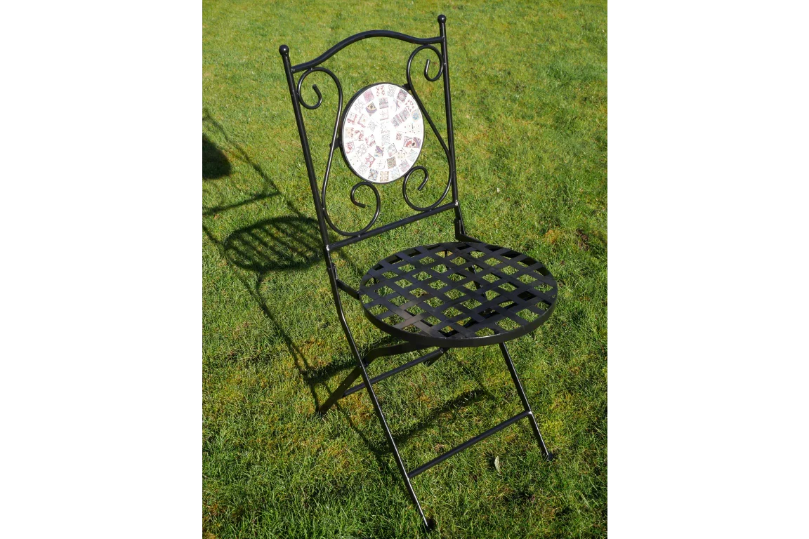 Mosaic Table & Two Chairs (T42) - 6674