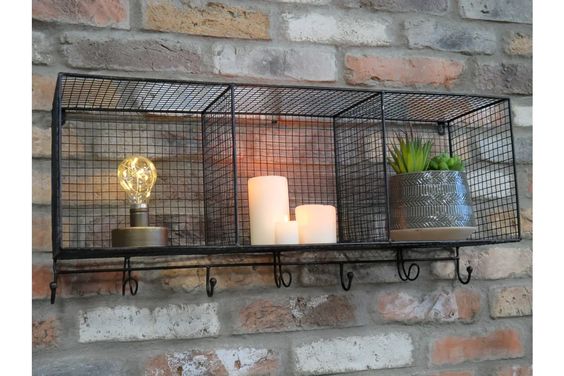 Shelf Unit With Hooks - 6695