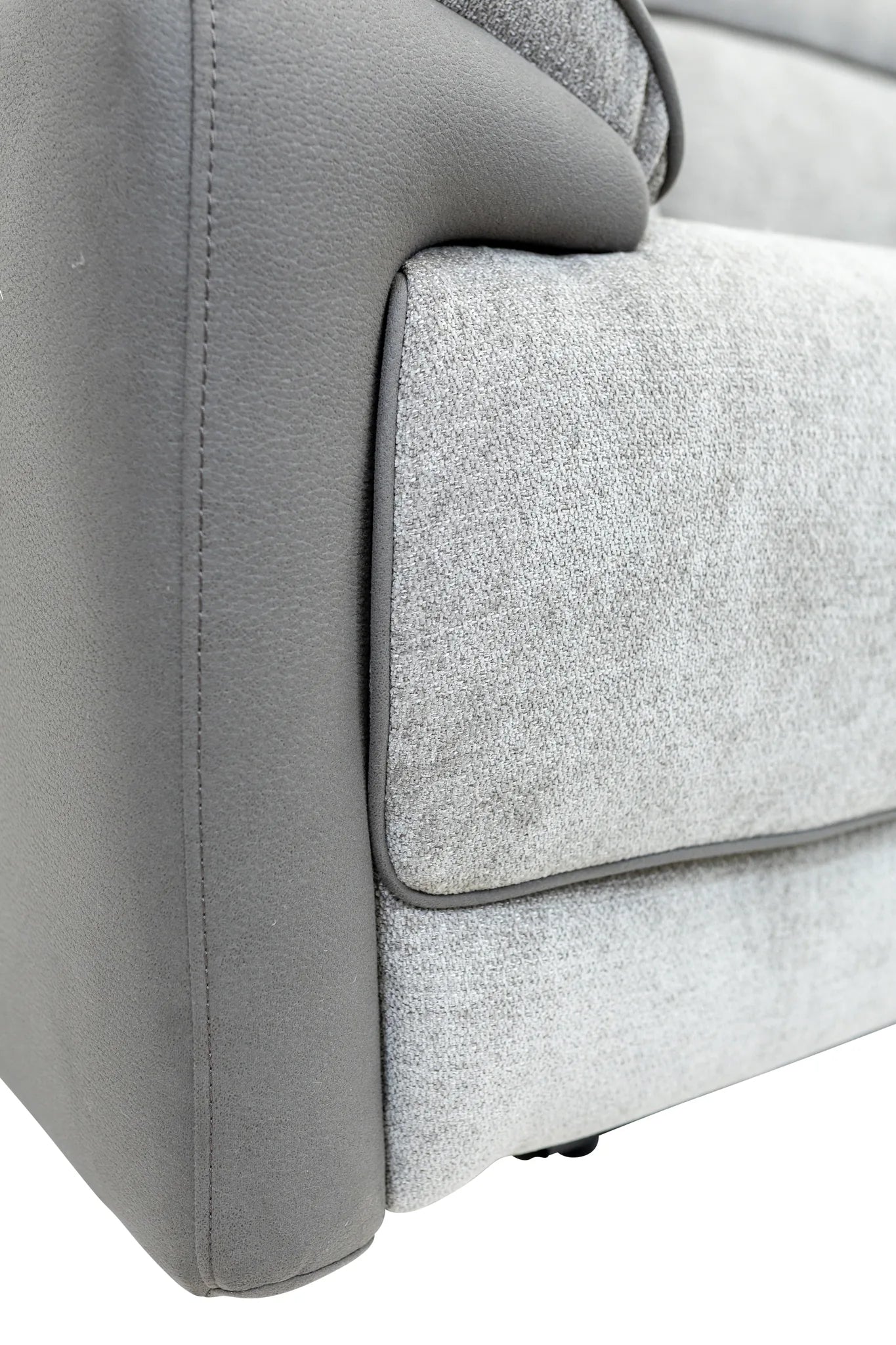Marley Fabric Electric 3 Seater Recliner - Grey Mix