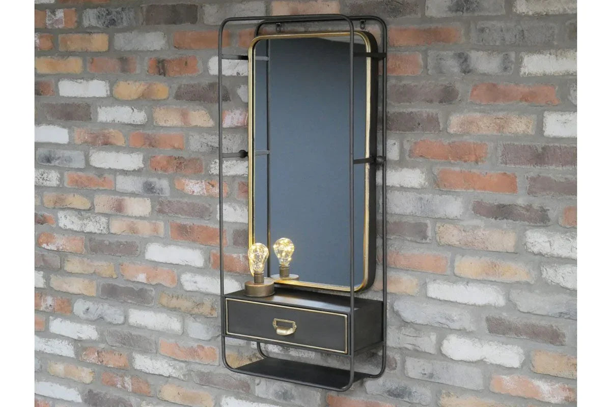 Wall Unit With Mirror