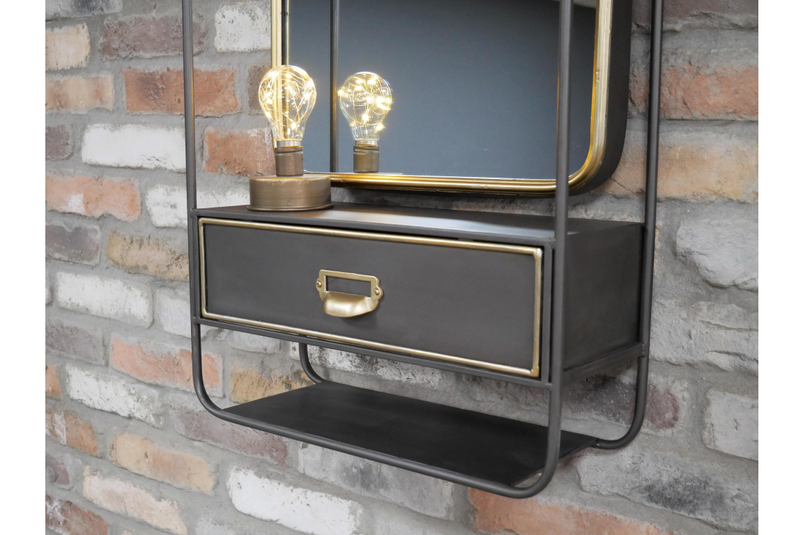 Wall Unit With Mirror - 6713