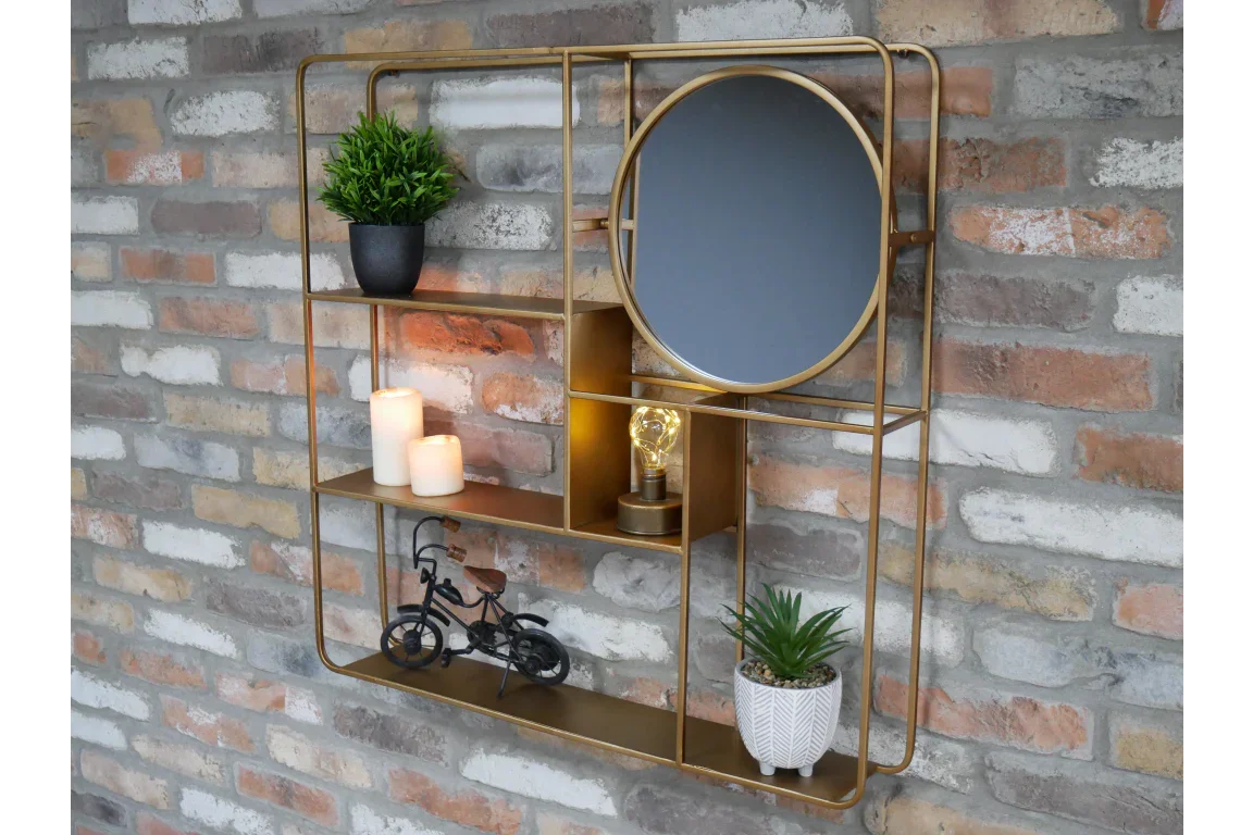 Wall Unit With Mirror - 6733