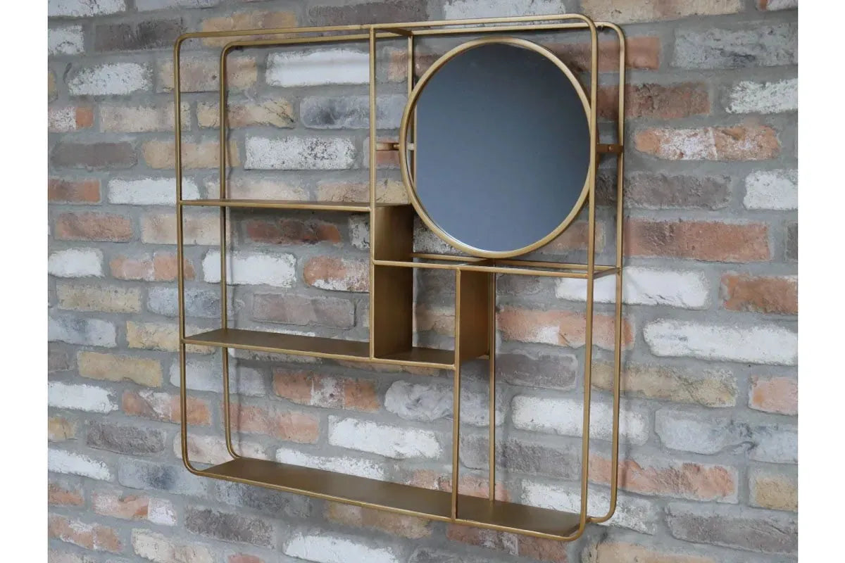 Wall Unit With Mirror