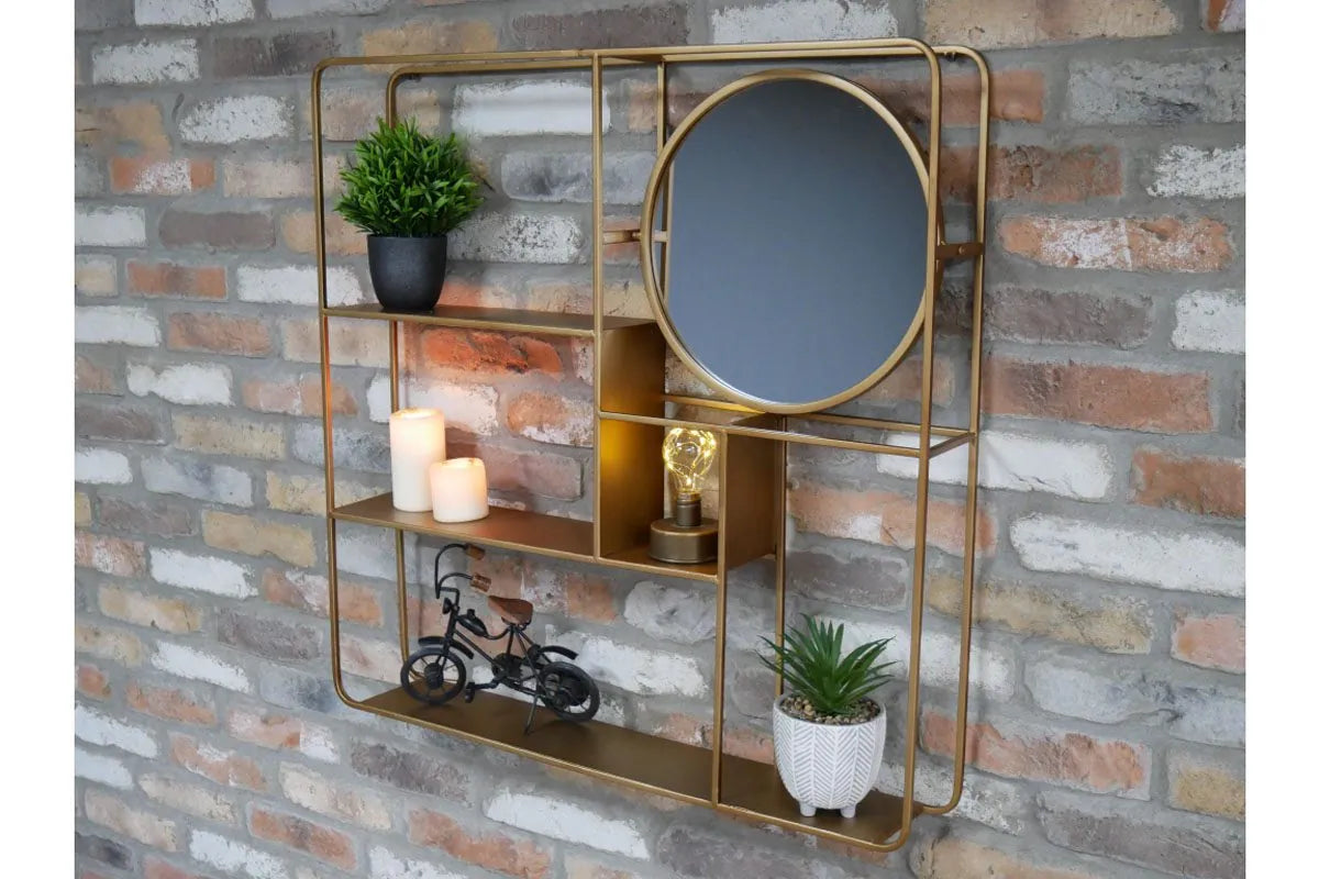 Wall Unit With Mirror