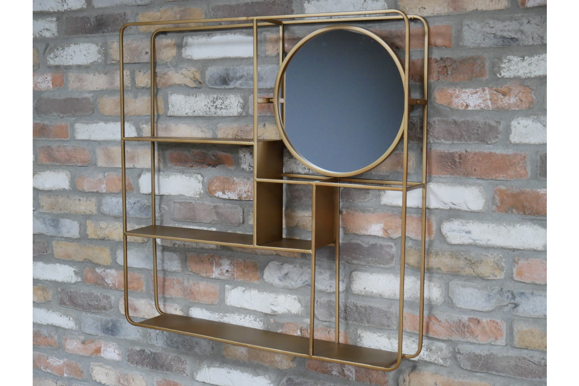 Wall Unit With Mirror - 6733