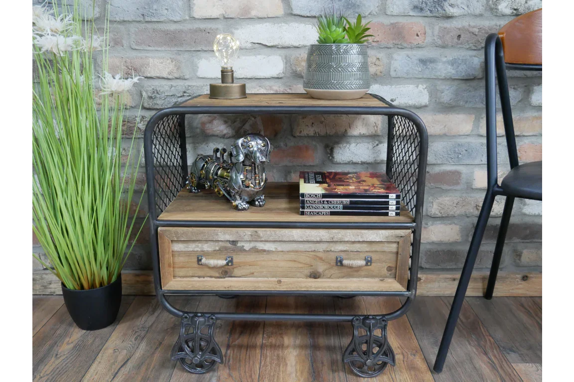 Rustic Industrial Cabinet - 6821