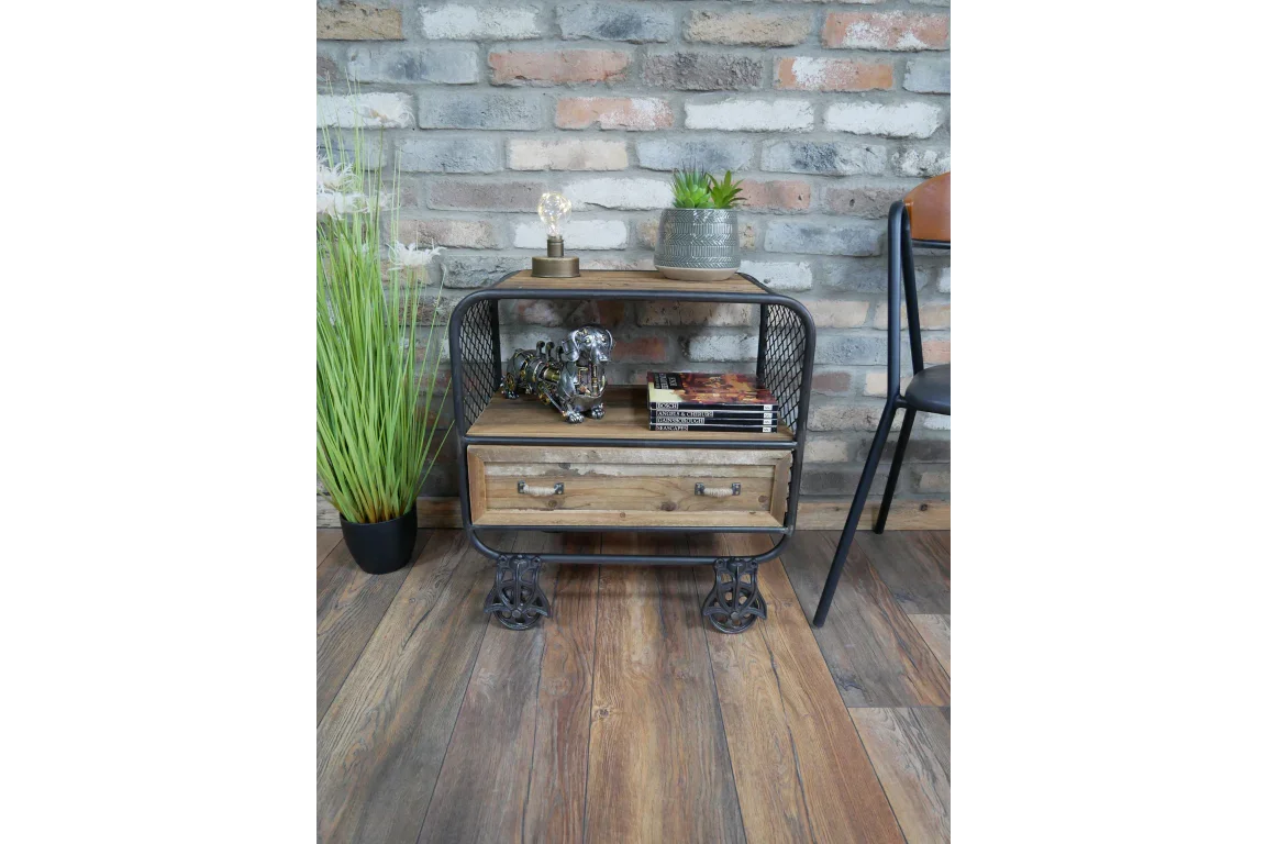 Rustic Industrial Cabinet - 6821