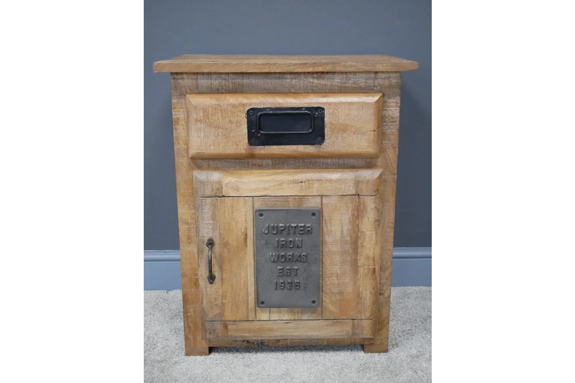 Jupiter Industrial Bedside Cabinet - 6831