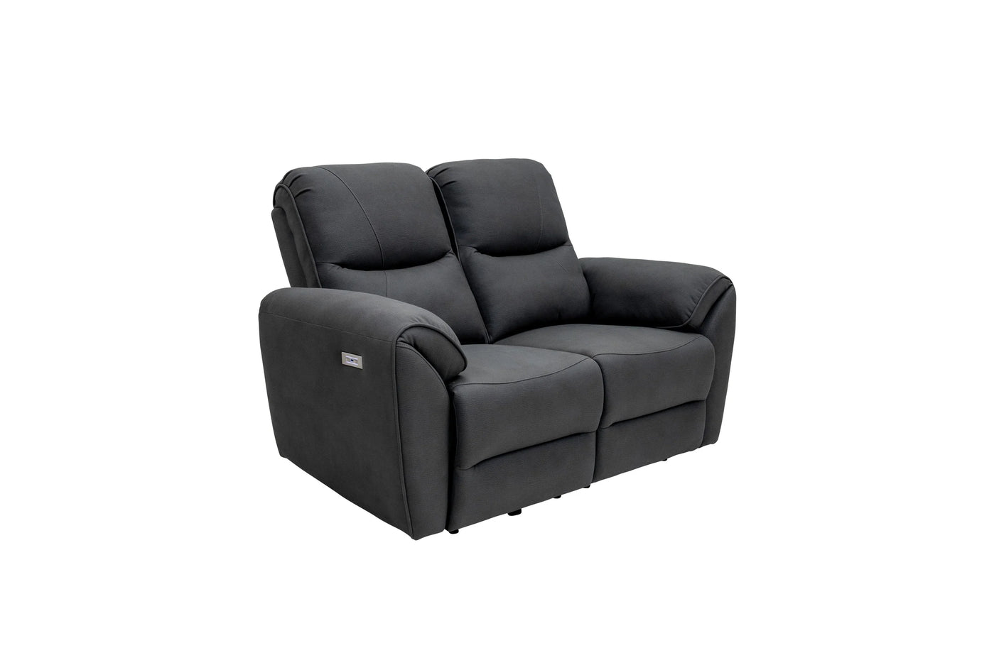 Charcoal Fabric Electric 2-Seater Recliner Sofa for Ultimate Comfort