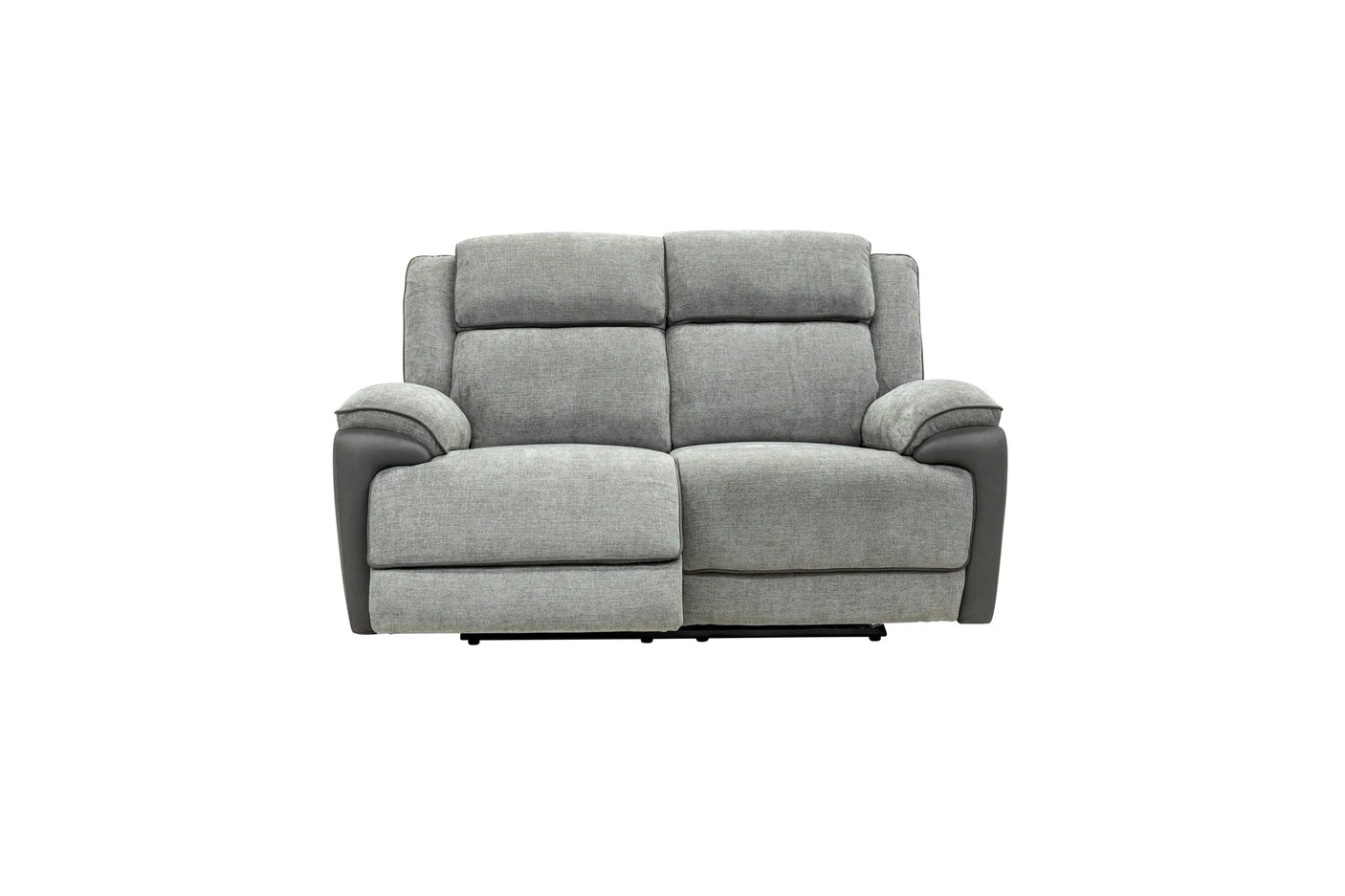 Marley Fabric Electric 2 Seater Recliner - Grey Mix