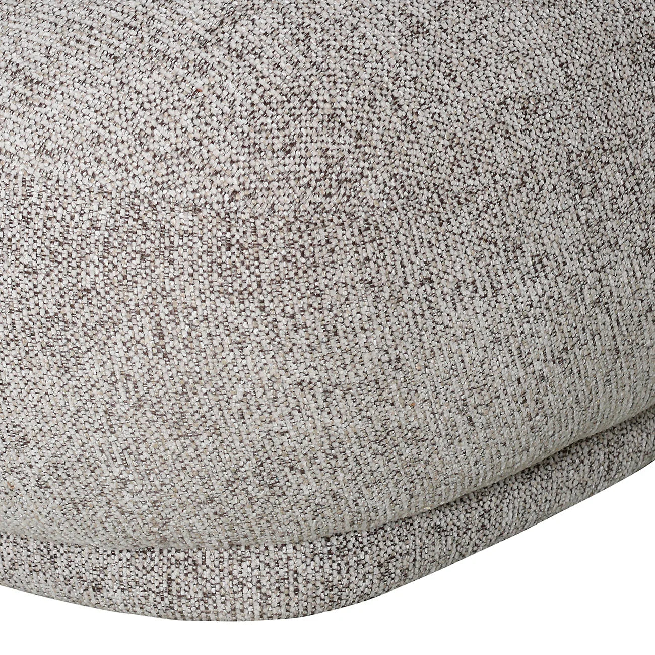 Beige chair fabric showing detailed woven texture.
