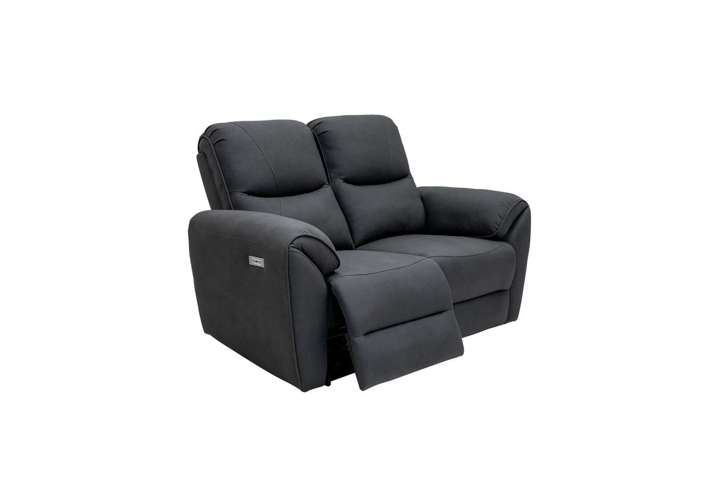 Charcoal Fabric Electric 2-Seater Recliner Sofa for Ultimate Comfort