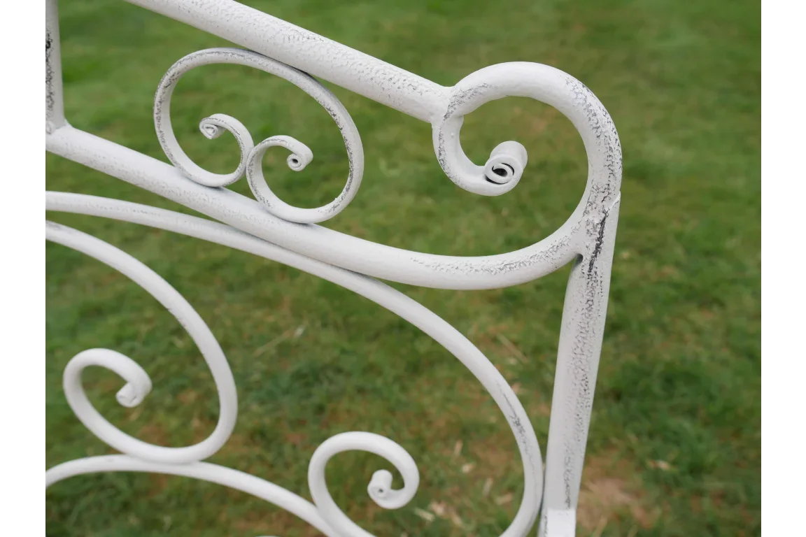 Antique Cream Bench - 7386