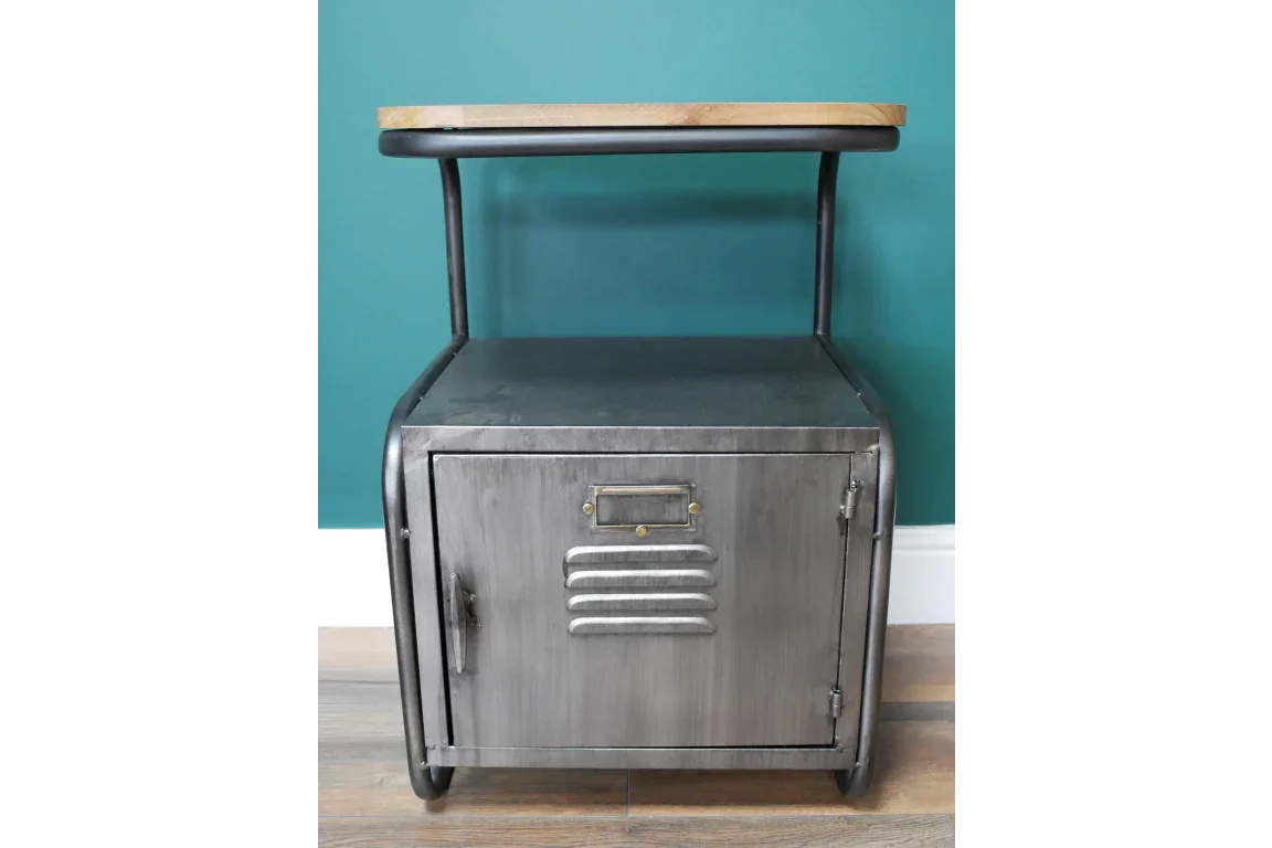 Industrial Bedside Cabinet - 7471
