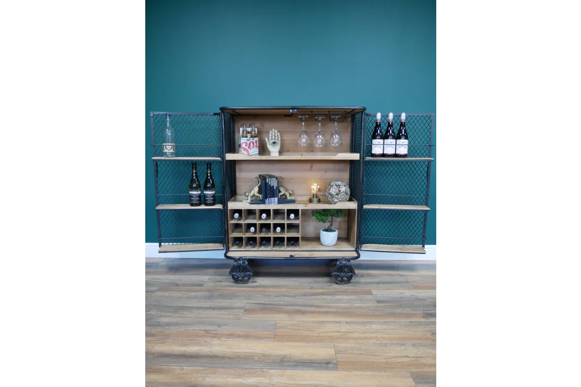 Industrial Bar Cabinet - 7475