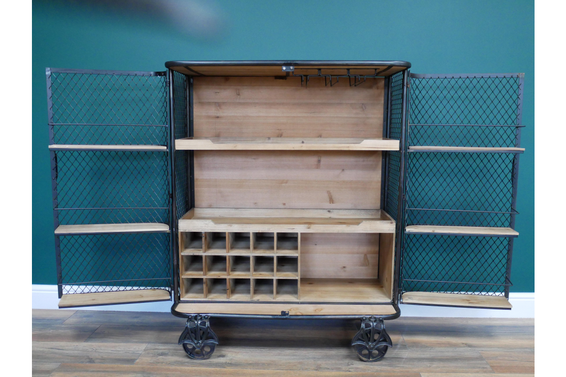 Industrial Bar Cabinet - 7475