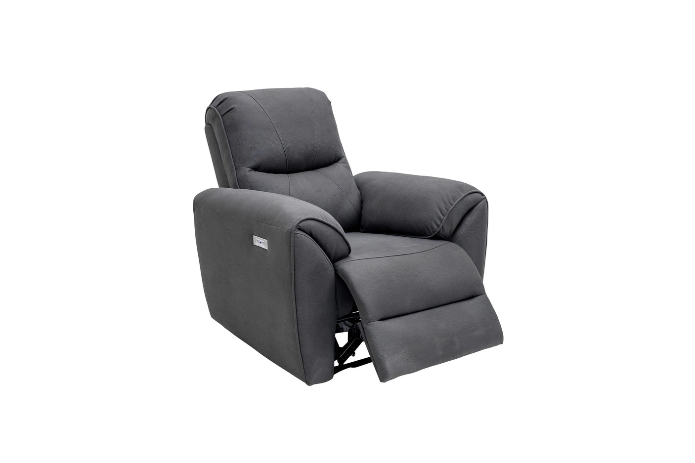 Charcoal Fabric Electric Recliner Armchair for Ultimate Comfort