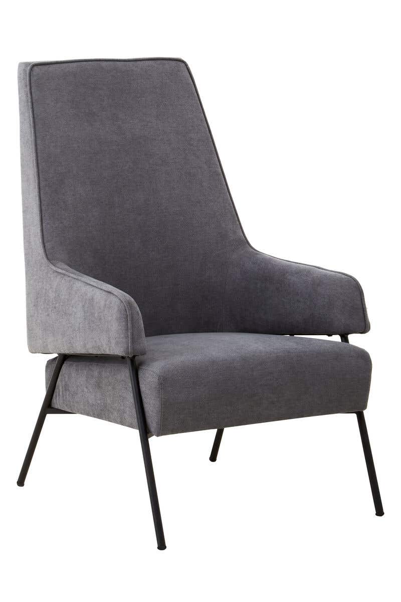 Luxe Ash Velvet Armchair