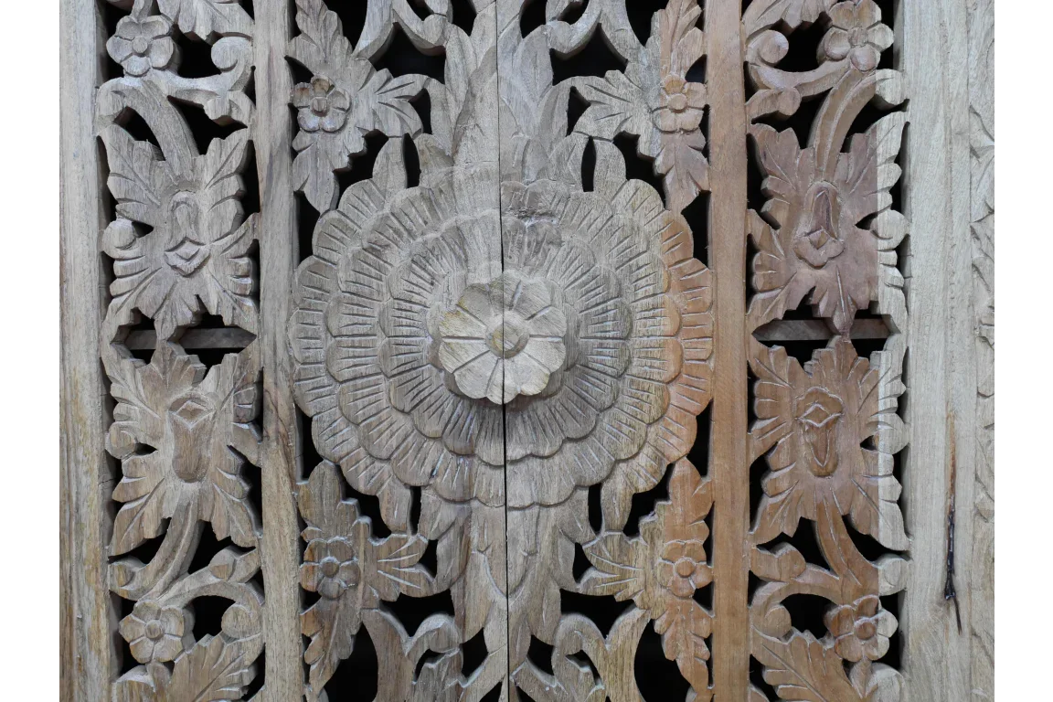 Large Carved Cabinet - 8168