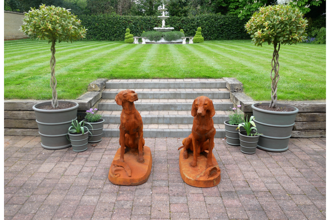 Rusty Pair Of Gun Dogs - 8839
