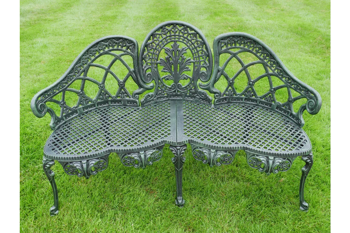 Aluminium Bench - Green Finish - 9293