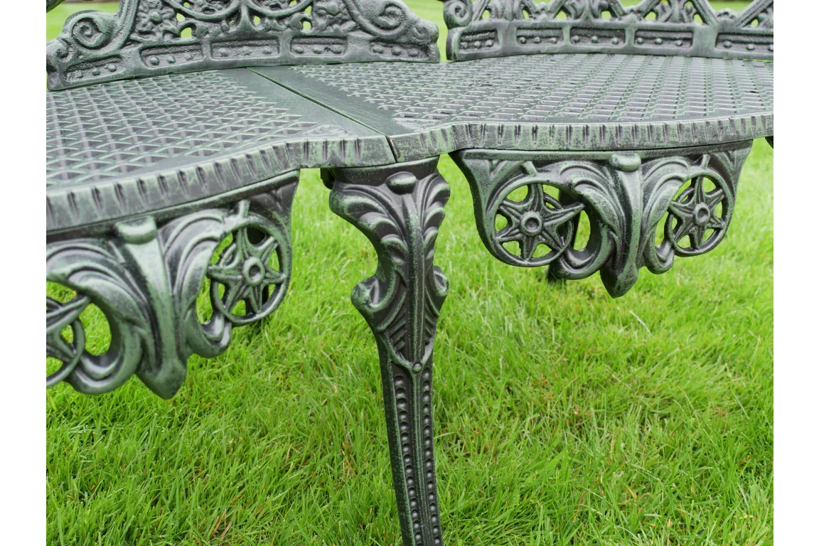 Aluminium Bench - Green Finish - 9293