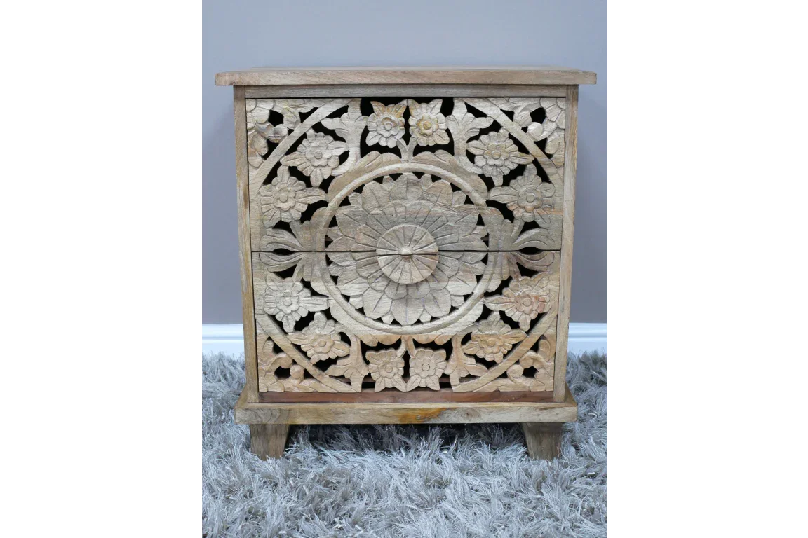 Carved Bedside - 9706