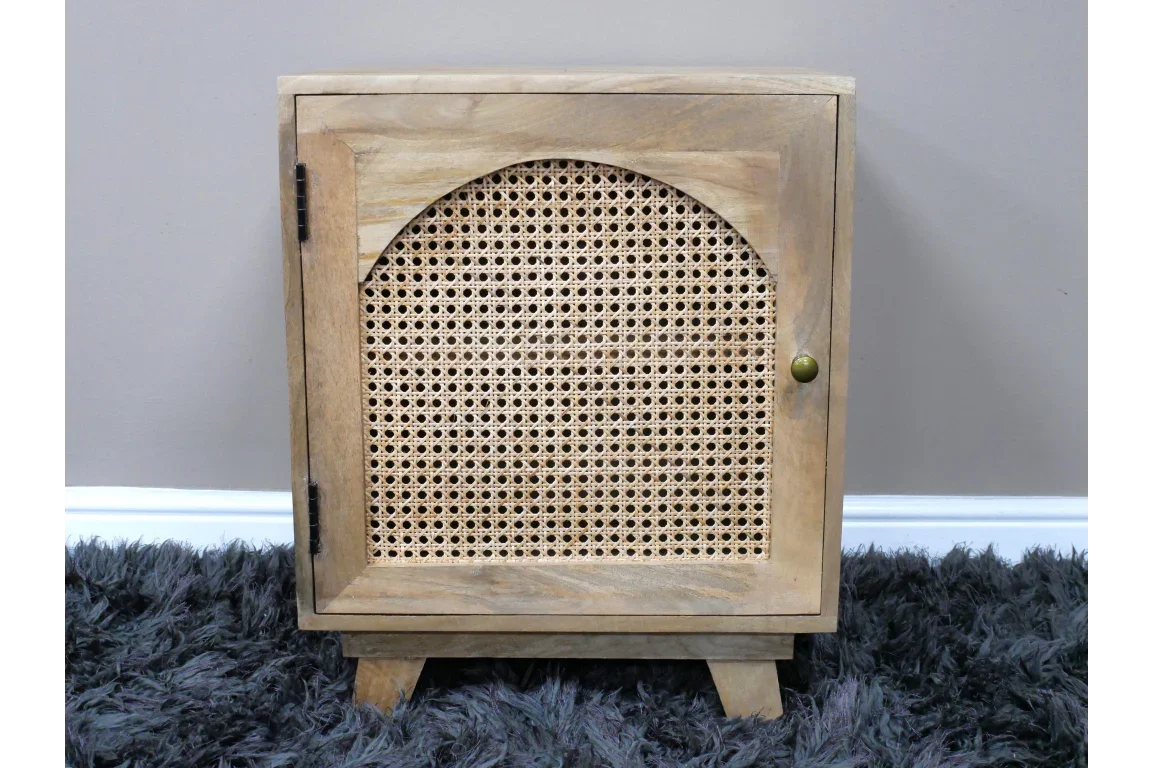 1 Door Rattan Bedside - 9766