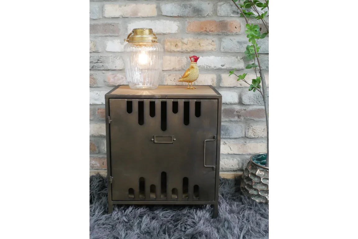 Industrial Bedside Cabinet - 9882