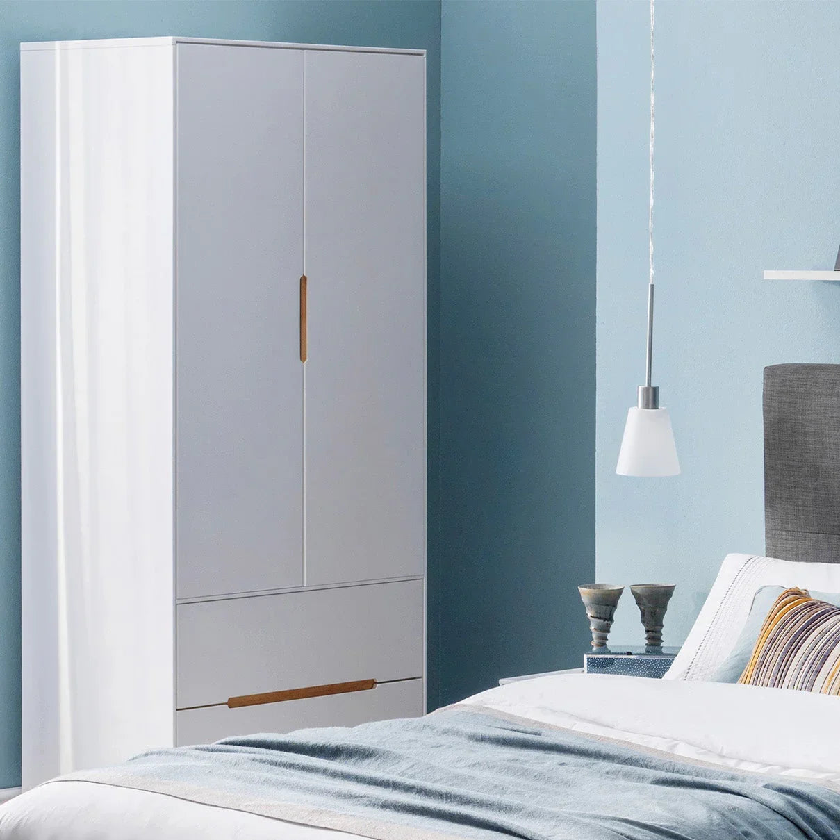 Alicia Combination Wardrobe - White - ALI205