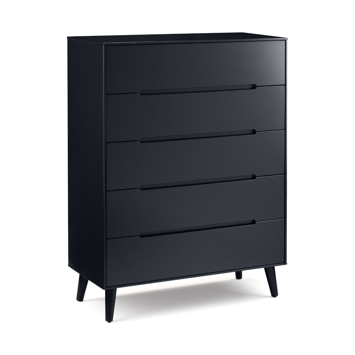 Alicia 5 Drawer Chest - Black - ALI213
