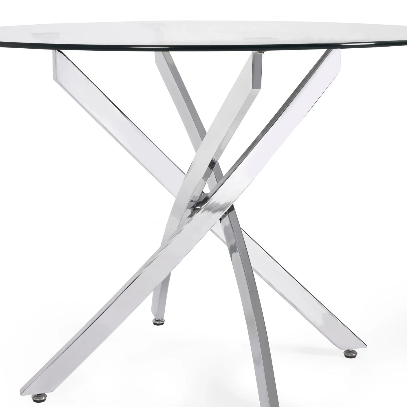 Anderson Round Dining Table - Silver - AND101