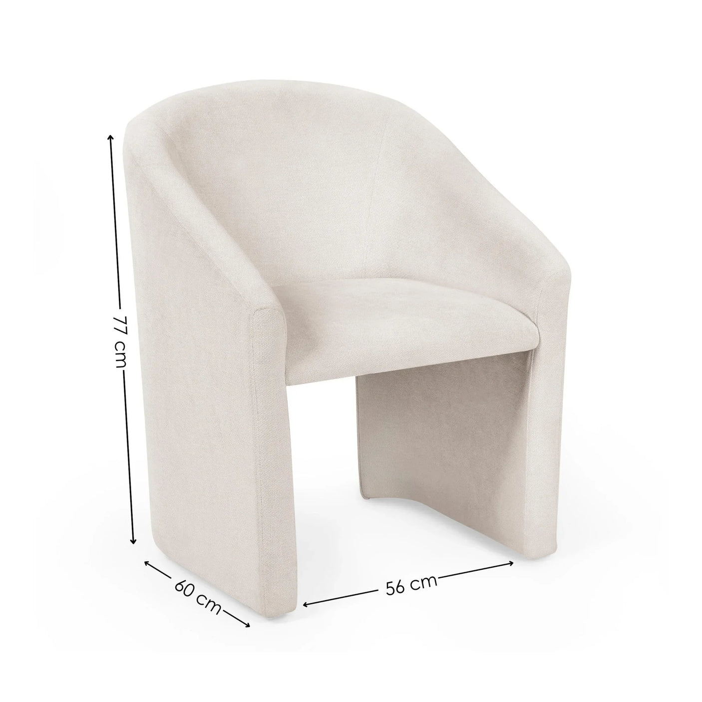 Anthea Tub Chair - Cream - ANT001