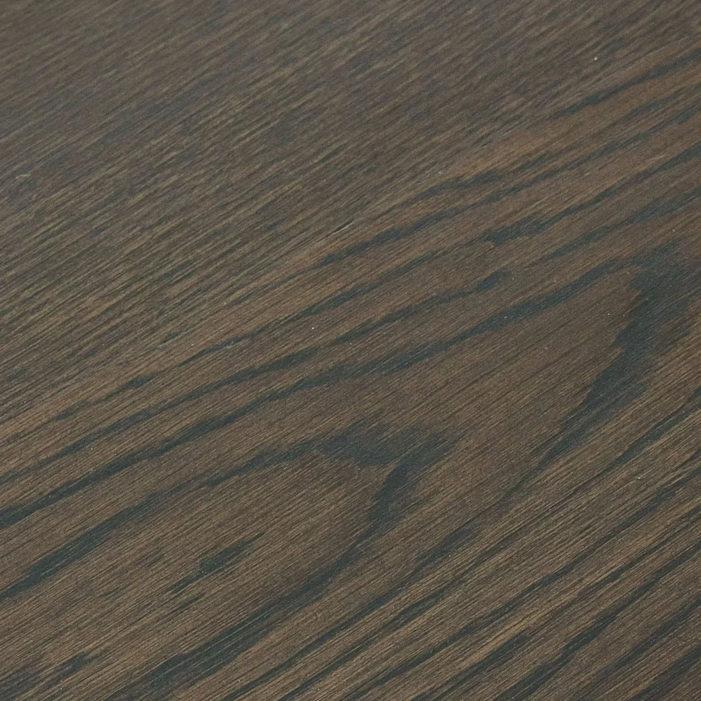 Close-up of dark oak wood grain texture, ideal for dining table or furniture surface detail