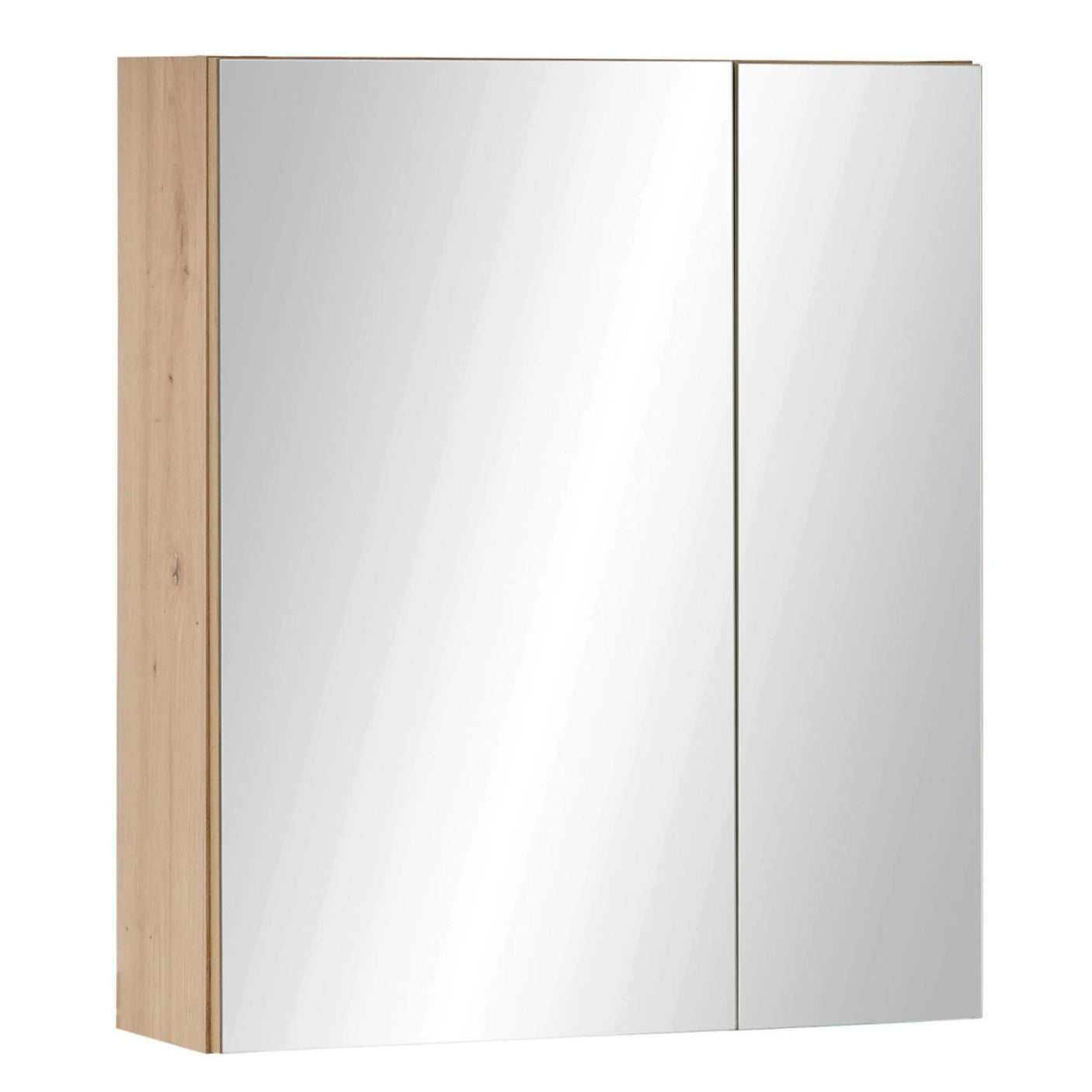 Austin Mirrored Cabinet - Light Brown and Glass - AUS003
