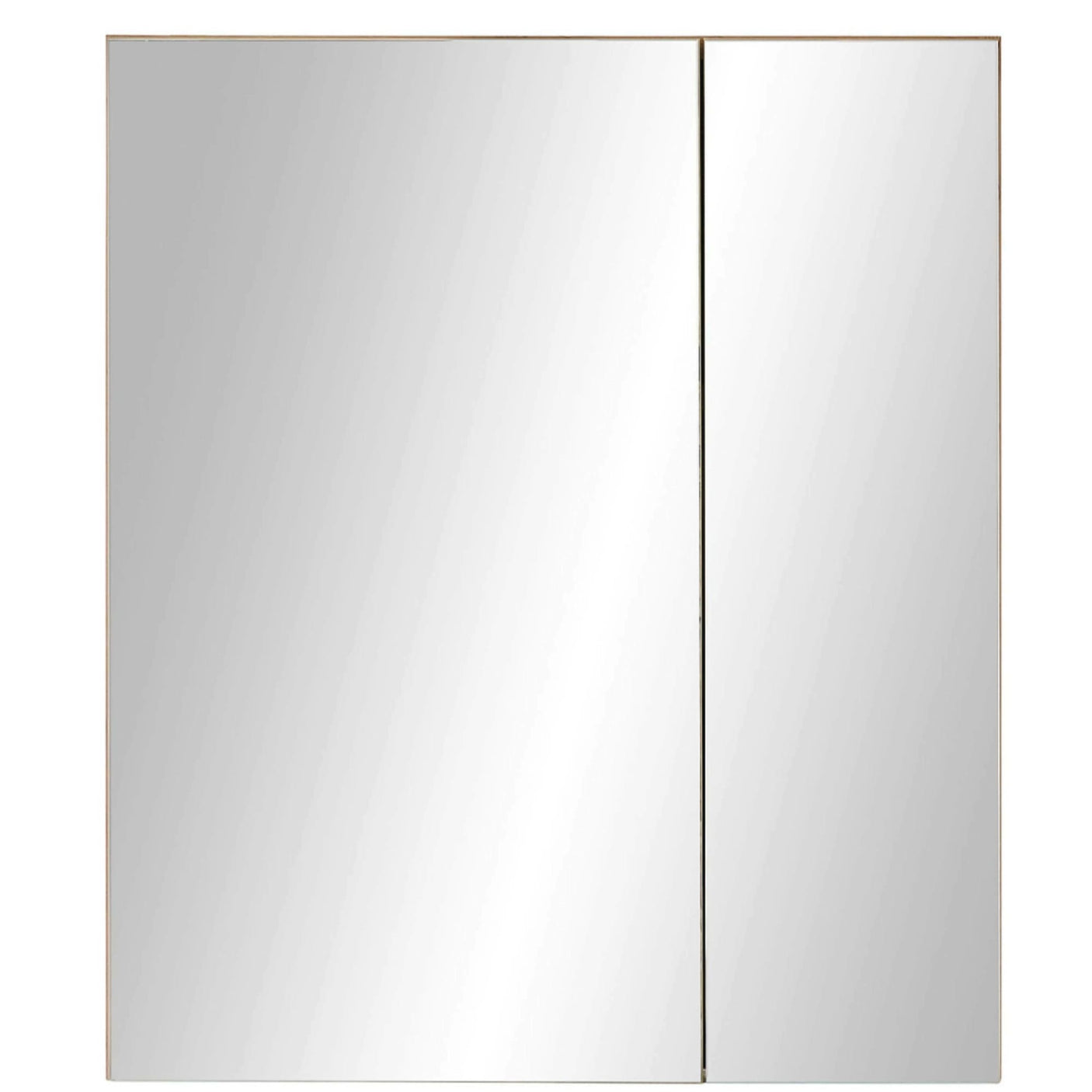 Austin Mirrored Cabinet - Light Brown and Glass - AUS003