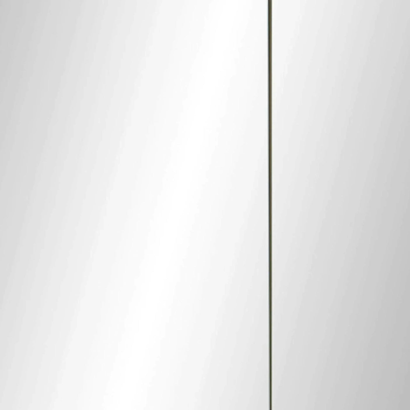 Rectangular wall mirror with slim black metal frame, clean modern design