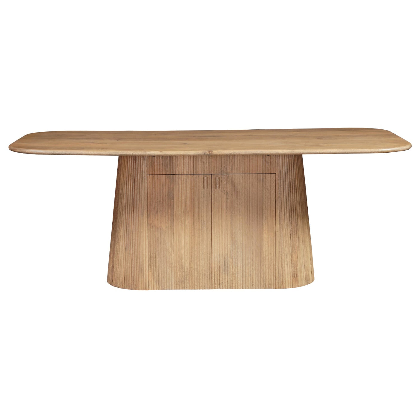 Austin Solid Wood 200cm Dining Table with fluted base design