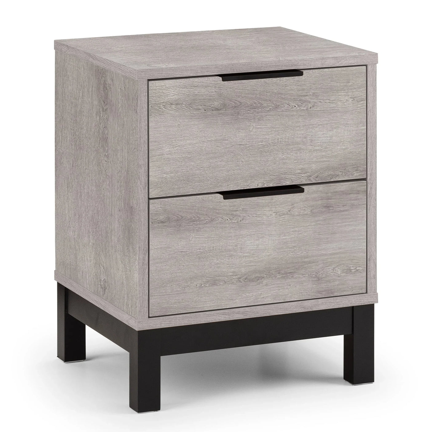 Bali 2 Drawer Bedside - Grey - BAL102
