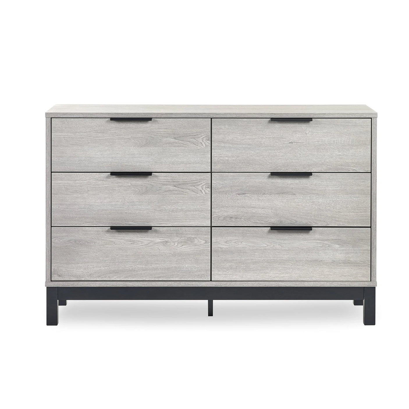 Bali 6 Drawer Wide Chest - Grey - BAL104