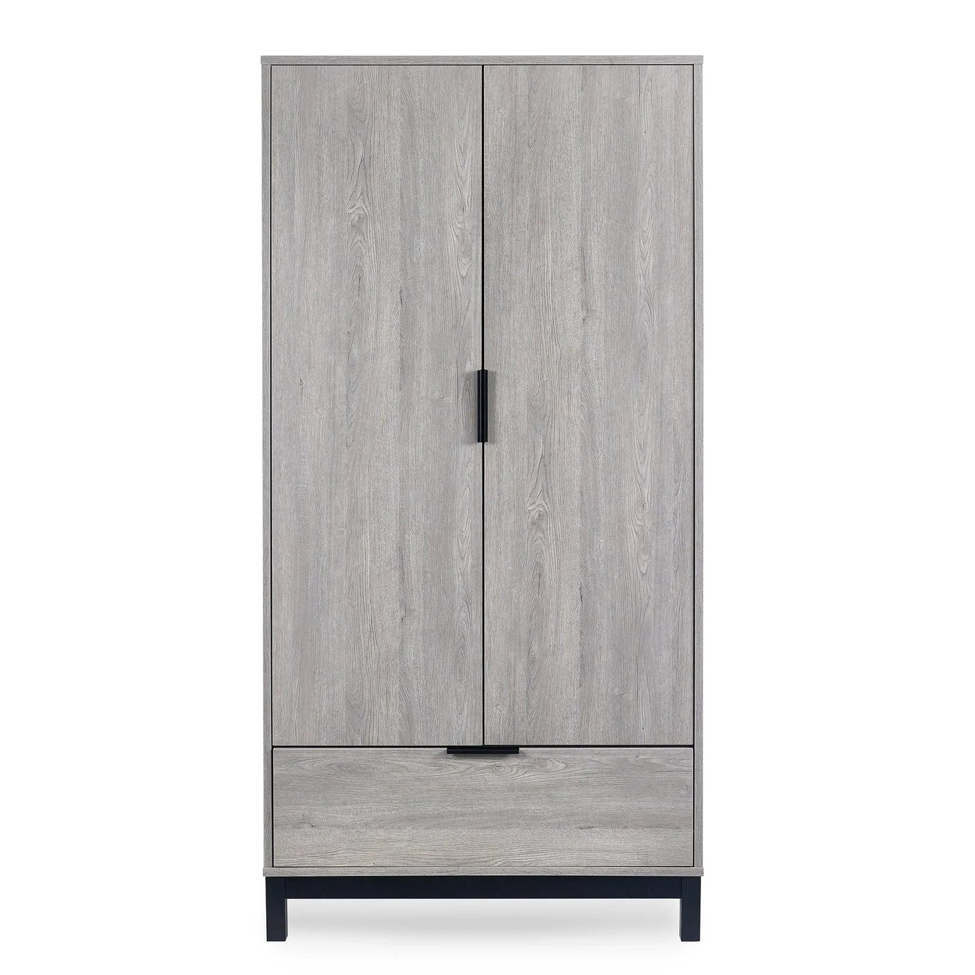 Bali 2 Door 1 Drawer Wardrobe - Grey - BAL106