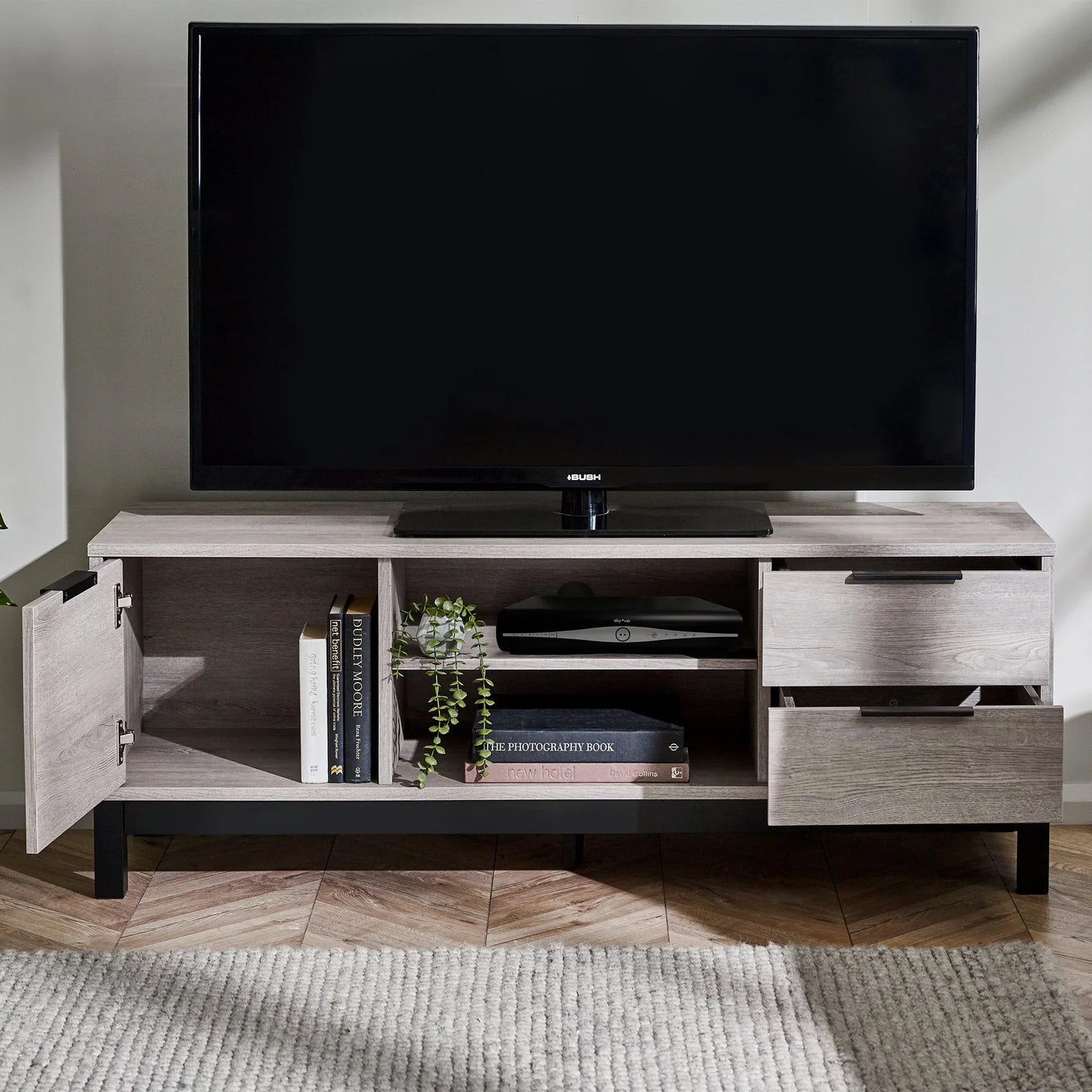 Bali TV Unit - Grey - BAL110