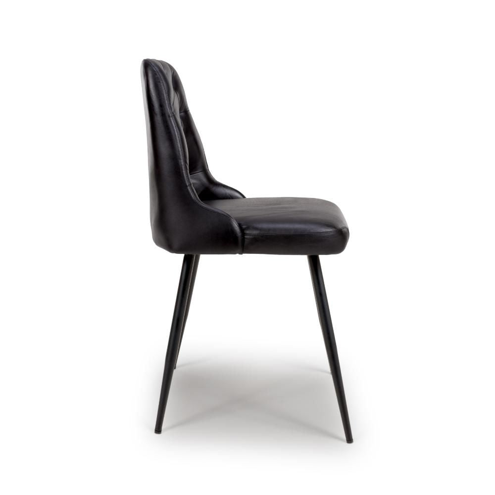 Bradley Chair - Black (sold in 2's) - Image 4