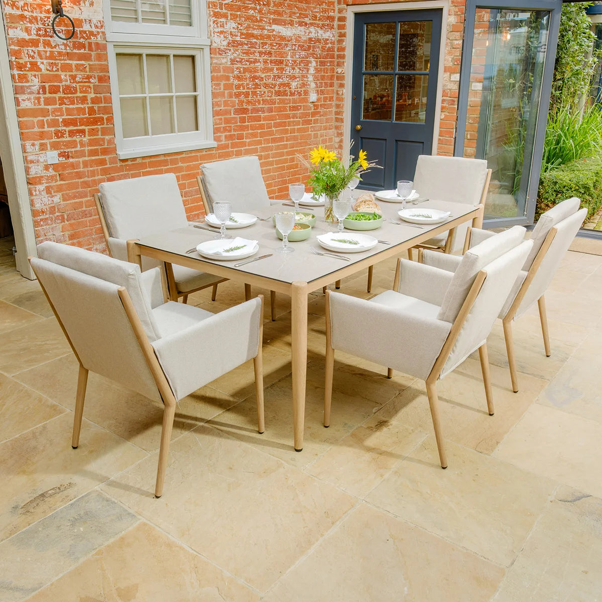 Burford 6 Seat Rectangular Garden Dining Set
