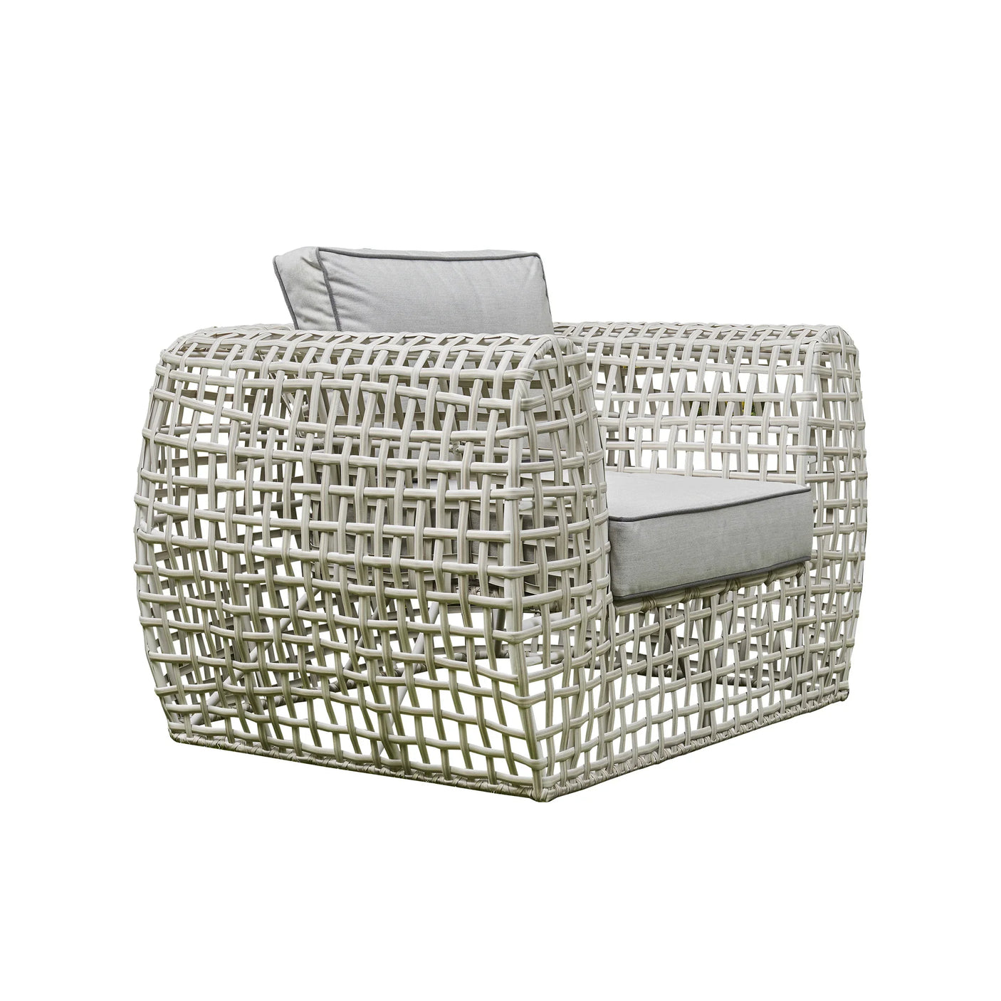 Fordham Grey Rattan Sofa Set – 3-Seater, Chair & Coffee Table