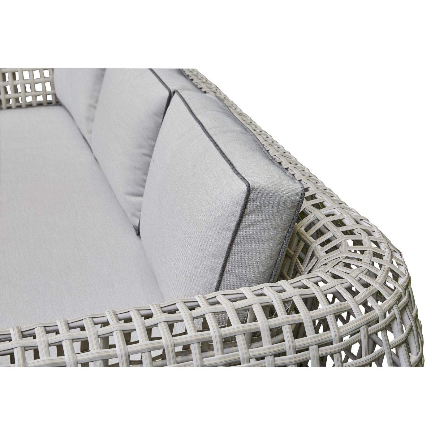 Fordham Grey Rattan Sofa Set – 3-Seater, Chair & Coffee Table