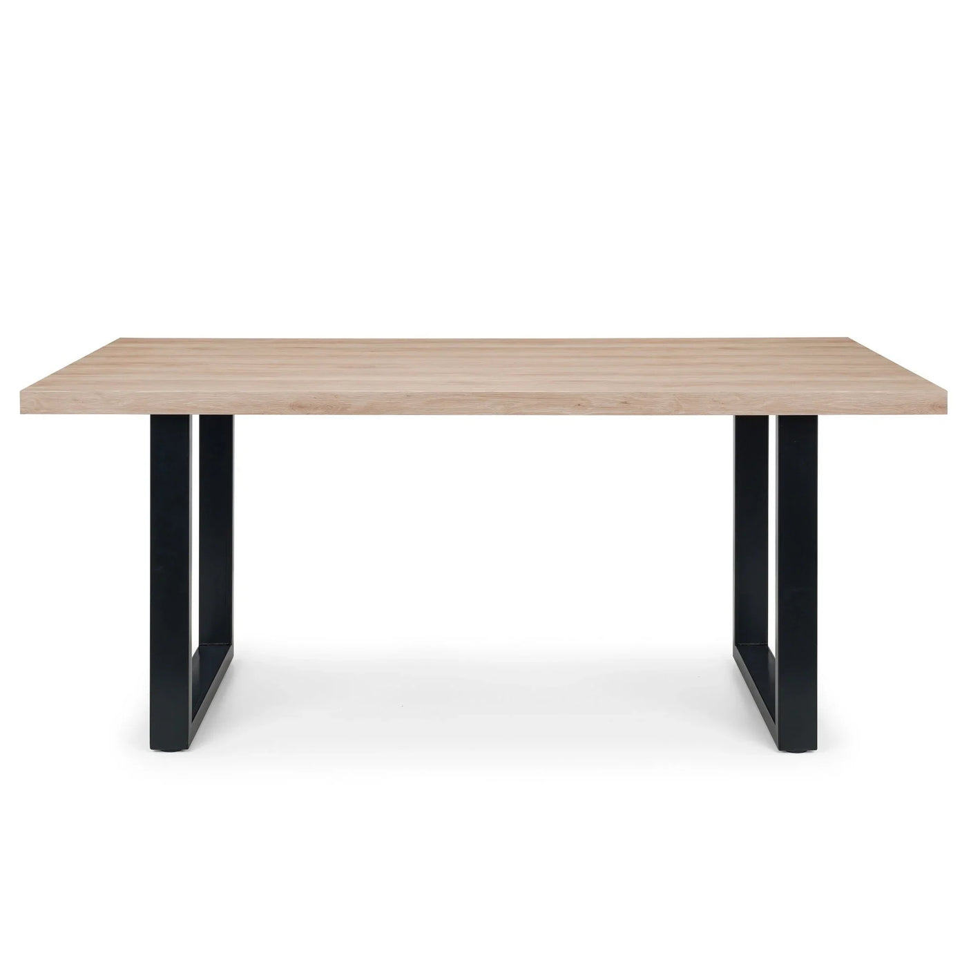 Berwick Dining Table - Light Brown and Black - BER701